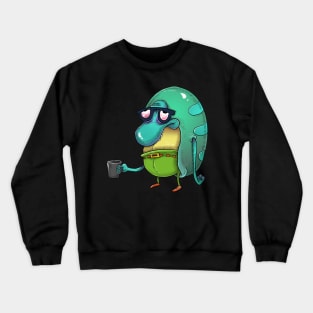 Philbert before coffee Crewneck Sweatshirt